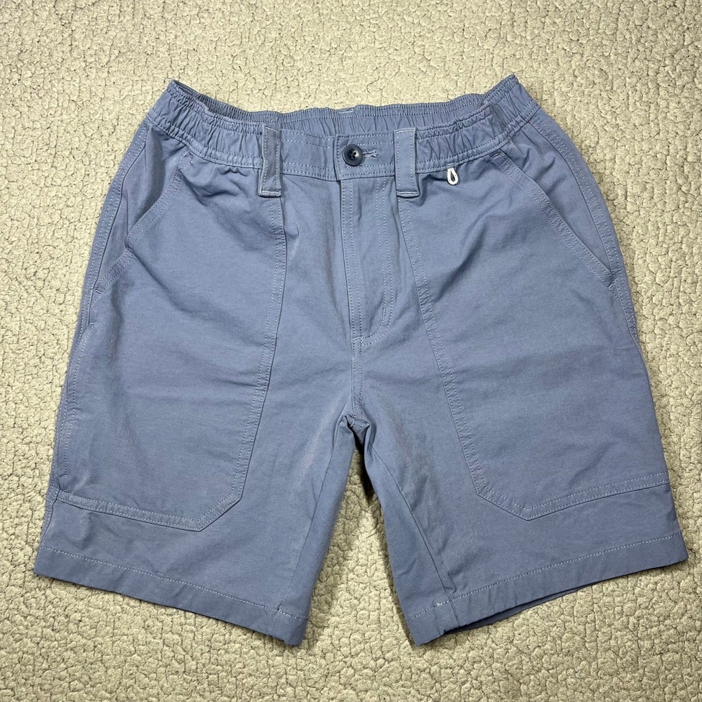 Vineyard Vines‎ Performance Shorts Mens XS Blue Gray Elastic Waist 7 Inseam